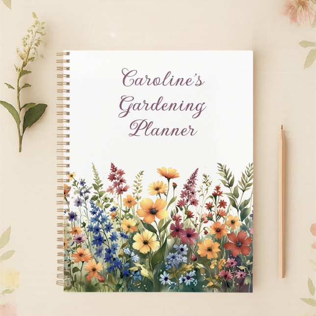 Watercolor Wildflowers Personalised Summer  Planner (Creator Uploaded)
