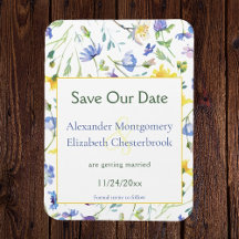 Watercolor Wildflowers Save the Date