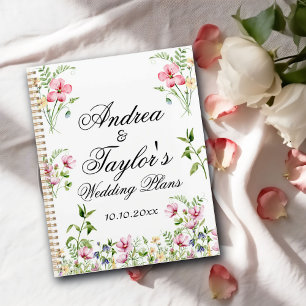 Watercolor Wildflowers Wedding  Planner