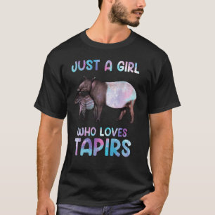 Watercolor Wildlife Animal Just A Girl Who Loves T T-Shirt