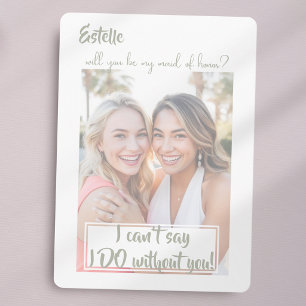 Watercolor Will you be my maid of honour proposal  Announcement