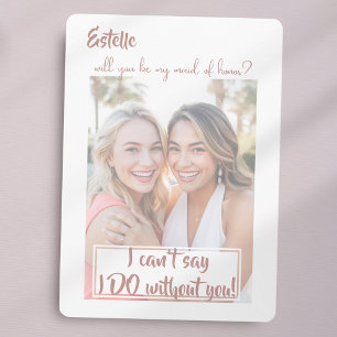 Watercolor Will you be my maid of honour proposal Announcement