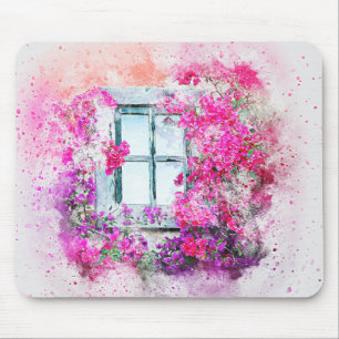 Watercolor Window Mouse Mat