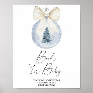 Watercolor winter Books for baby poster
