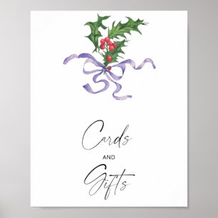 Watercolor winter Cards and Gifts Poster