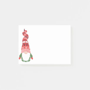 Watercolor Winter Christmas Gnome cute Little Post-it Notes