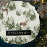 Watercolor Winter Forest Seamless Pattern Round Cushion<br><div class="desc">Embrace the serene beauty of winter with our Watercolor Winter Forest Seamless Pattern. This exquisite design captures the enchanting essence of a snow-covered forest,  perfect for adding a touch of seasonal magic to your life.</div>