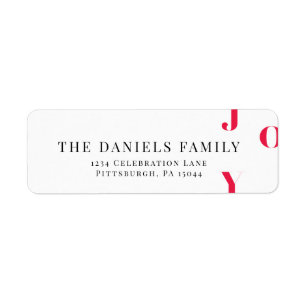 Watercolor Winter Red Joy