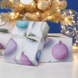 Watercolor Winter Wonderland Christmas Wrap Wrapping Paper