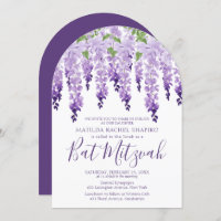 Watercolor Wisteria Corporate Logo | Bat Mitzvah