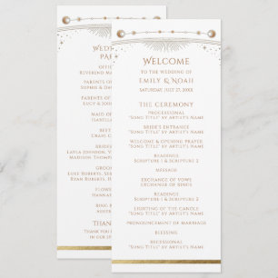 Watercolor Wisteria Lilac Wedding Photo Programme