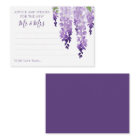 Watercolor Wisteria Purple Lilac Floral Wedding 