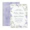 Watercolor Wisteria Wedding Invitation