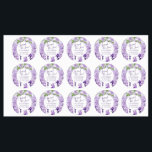 Watercolor Wisteria Wedding Spread The Love Script<br><div class="desc">Watercolor Wisteria Wedding Spread The Love Script Favour Tags features elegant watercolor wisteria flowers in soft lavender and purple with green leaves on a white background with your wedding thank message and the date below. On the reverse is a soft lilac. Personalise by editing the text in the text boxes....</div>
