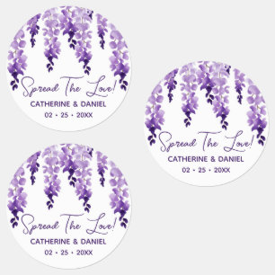 Watercolor Wisteria Wedding Spread The Love Script