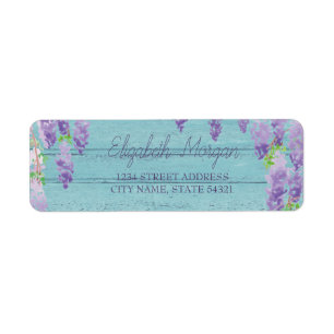 Watercolor Wisteria Wood Texture