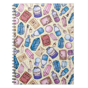 Watercolor Witchy Pattern Notebook