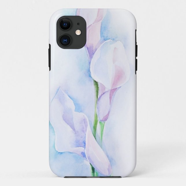 watercolor with 3 callas Case-Mate iPhone case (Back)