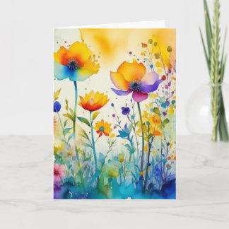 Watercolor Wonders Card