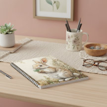 Watercolor Woodland Bunny Nature