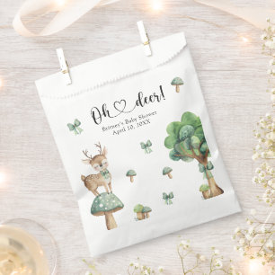 Watercolor Woodland Deer Baby Shower Favour Bags