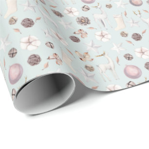Watercolor Woodland Deer Wrapping Paper