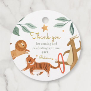 Watercolor Woodland forest animal Baby shower Favour Tags
