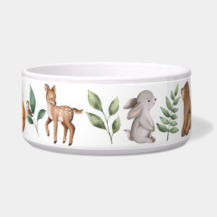Watercolor Woodland Forest Animals Pattern Pet