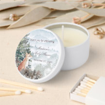 Watercolor Woodland Forest Fox Baby Shower