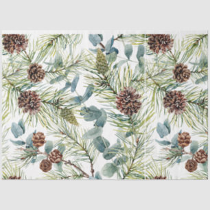 Watercolor Woodland Forest Holiday  Tissue Paper