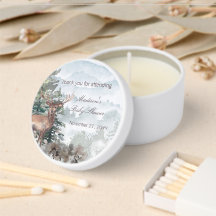 Watercolor Woodland Forest Stag Baby Shower