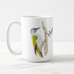 Watercolor woodpeckers coffee mug
