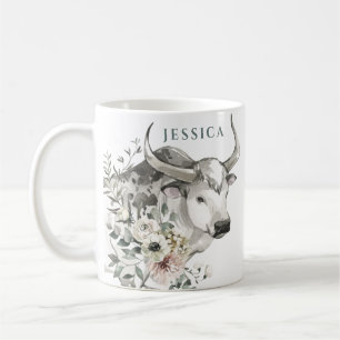 Watercolor Year of the Ox Chinese New Year Coffee Mug