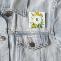 Watercolor Yellow Day Lilies Flower Illustration