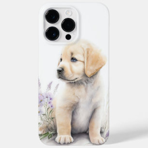 WATERCOLOR YELLOW LABRADOR RETRIEVER PUPPY DOG Case-Mate iPhone 14 PRO MAX CASE