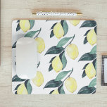 Watercolor Yellow Lemons Seamless Pattern Mouse Mat<br><div class="desc">Watercolor Yellow Lemons Seamless Pattern</div>