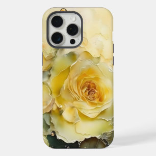 Watercolor Yellow Roses iPhone 15 Pro Max Case