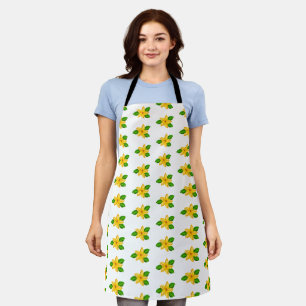 Watercolor Yellow Wildflower Apron