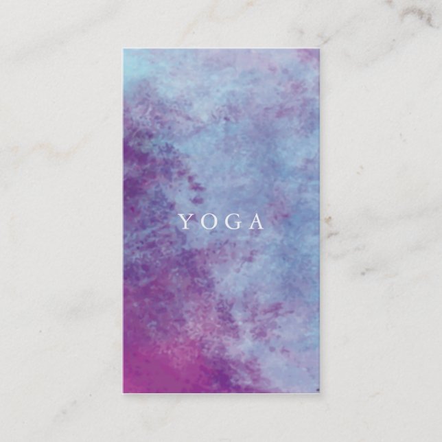Watercolor yoga Business Card (Front)
