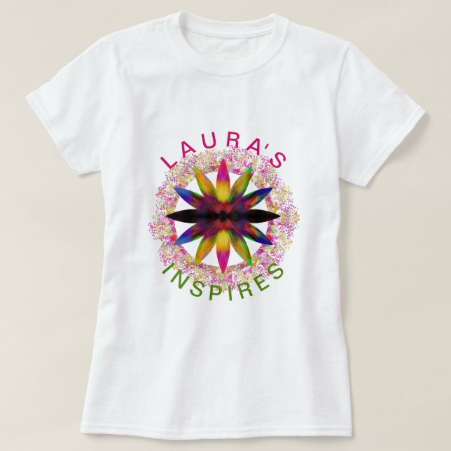 Watercolor Yoga Instructor Lotus Meditation T-Shirt (Design Front)