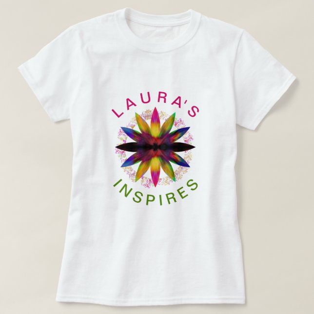 Watercolor Yoga Lotus Meditation Holistic T-Shirt (Design Front)