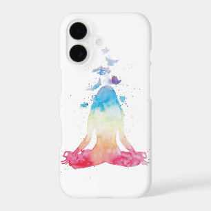 Watercolor Yoga Lotus Pose Phone Case
