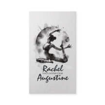 Watercolor Yoga Reiki One-Legged King Pigeon Pose