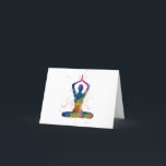 watercolor yoga thank you card<br><div class="desc">Sport illustrations with vibrant colors.</div>