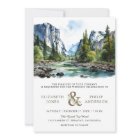 Watercolor Yosemite National Park QR Code Wedding