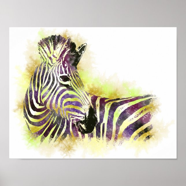 Watercolor Zeba Poster (Front)