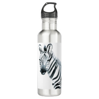 Watercolor zebra 710 ml water bottle