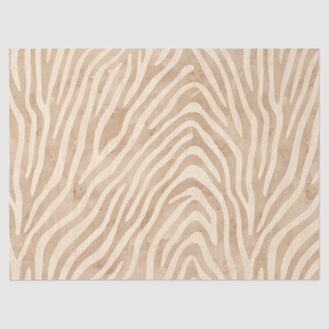 Watercolor Zebra Print Tissue Paper (Front)
