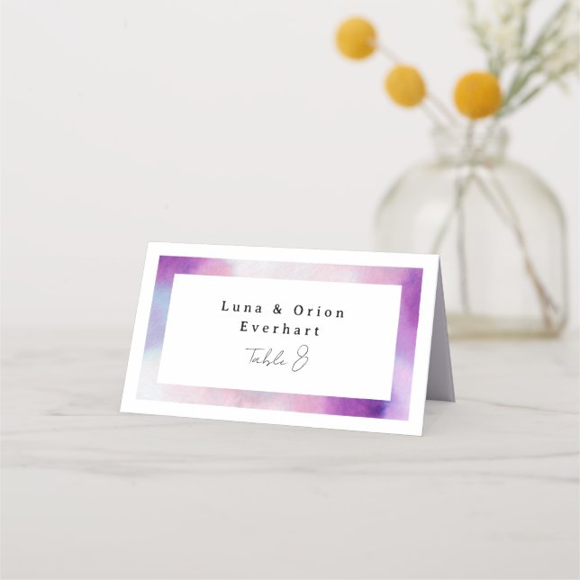 Watercolored Frame - Lavender Invitation (Front)