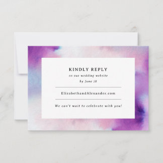 Watercolored Frame - Lavender Invitation